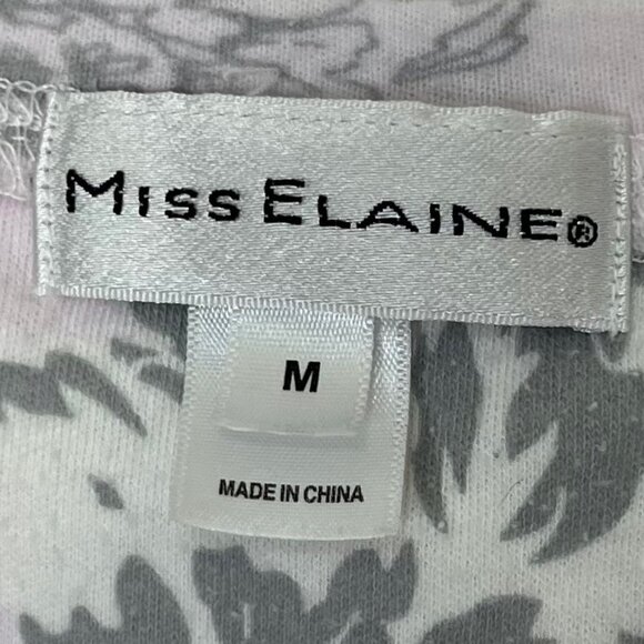 Vintage Miss Elaine Floral Nightgown Womens Medium Pockets Warm - Picture 8 of 10